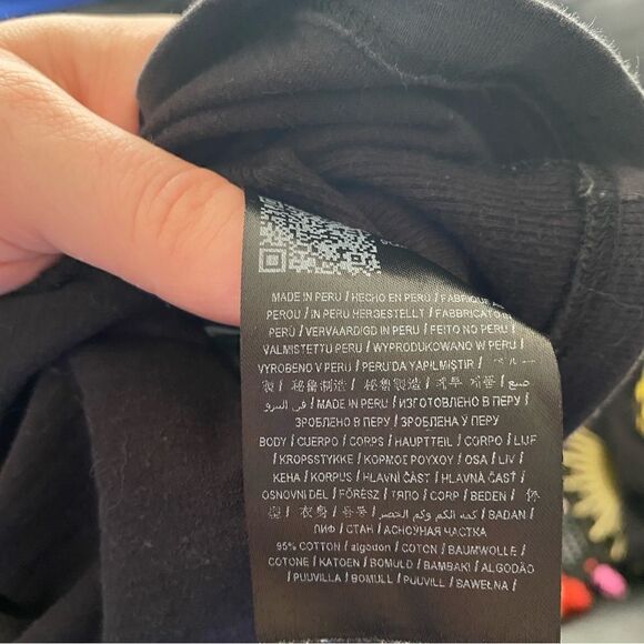 Guess Mens Black Cotton Crewneck Longsleeve Shirt Size Small - Picture 4 of 7